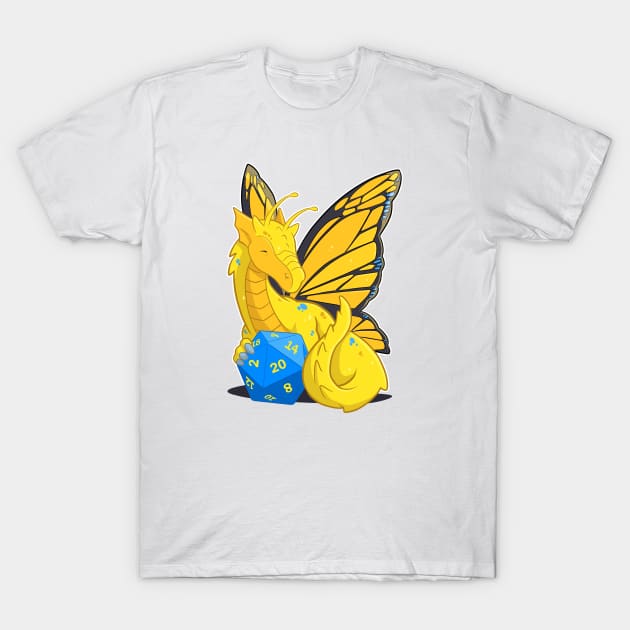 Fairy Dragon d20 T-Shirt by jpowersart